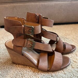 Brown Wedge Sandals